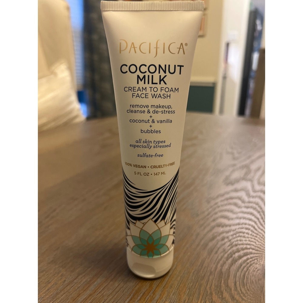 Pacifica Coconut Milk Cream to Foam Face Wash 5oz Sulfate-Free Vegan Skincare